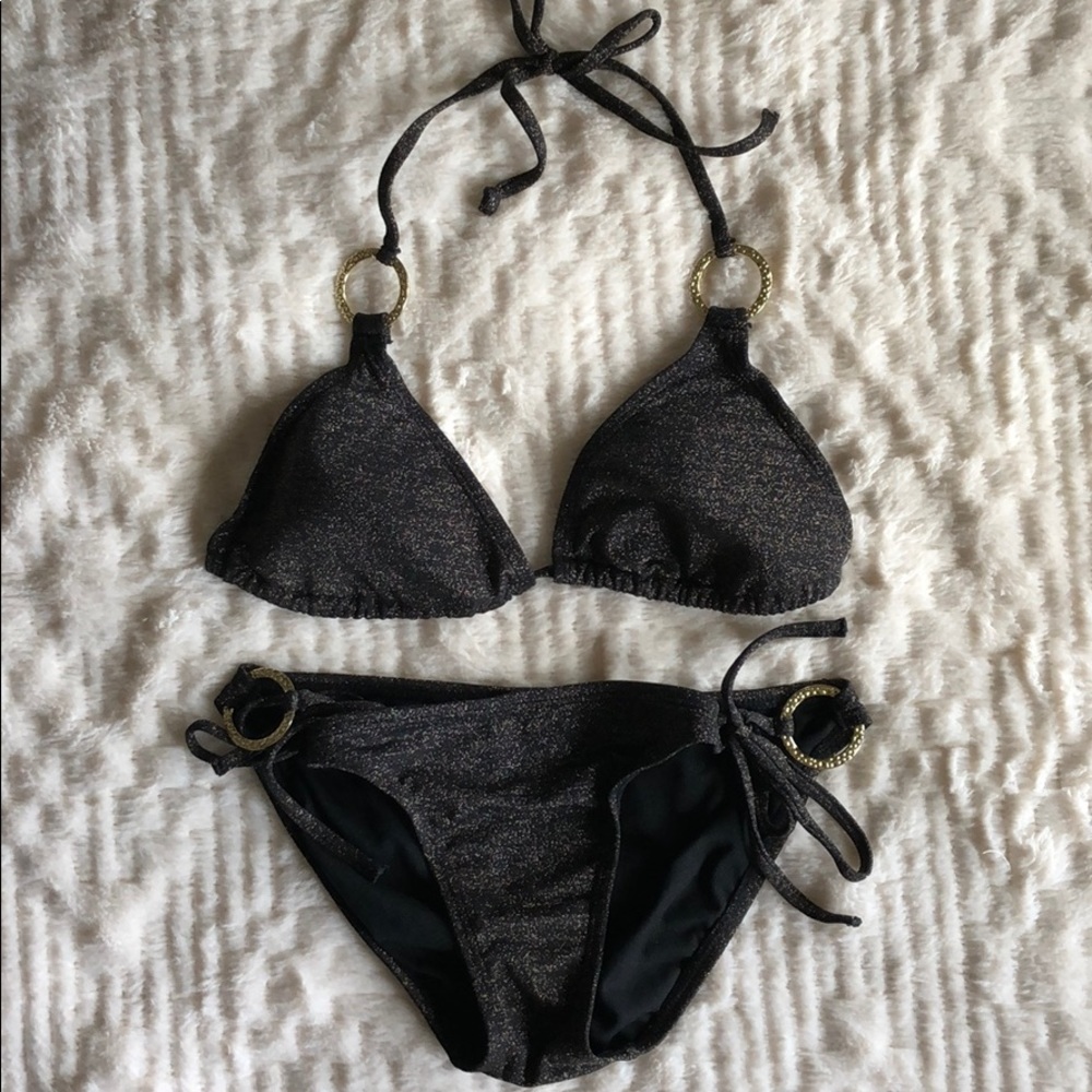 Black & Gold Swimsuit